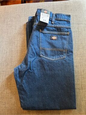 Dickies Men's Dark Blue Relaxed Fit Jeans